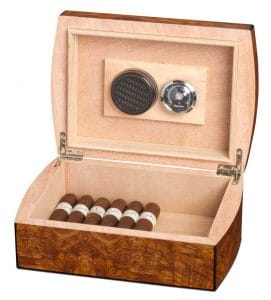 Matte Walnut Cigar Humidor Box
