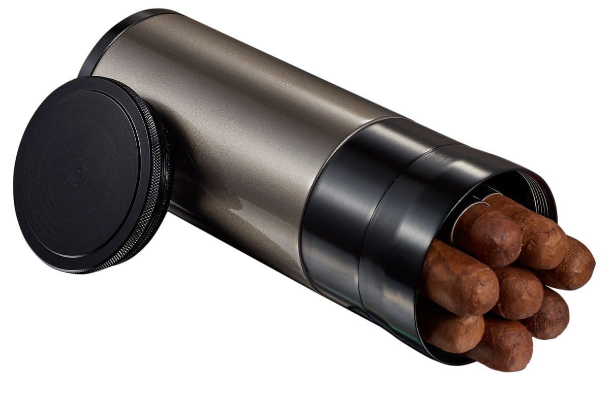 Cylinder Case Travel Cigar Humidor